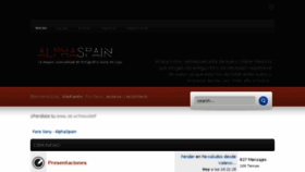 What Alphaspain.es website looked like in 2017 (7 years ago)