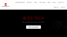 What Aces-tech.com website looked like in 2017 (7 years ago)