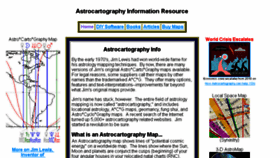 What Astrocartographyinfo.com website looked like in 2017 (7 years ago)