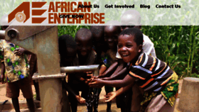 What Africanenterprise.org website looked like in 2017 (7 years ago)
