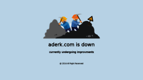 What Aderk.com website looked like in 2017 (7 years ago)