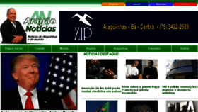 What Aragaonoticias.com.br website looked like in 2017 (7 years ago)
