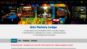 What Artsfactory.com.au website looked like in 2017 (7 years ago)