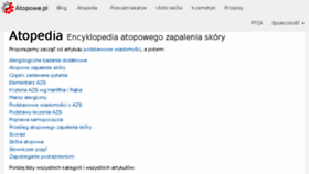 What Atopowe-zapalenie.pl website looked like in 2017 (7 years ago)