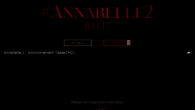 What Annabellemovie.com website looked like in 2017 (7 years ago)