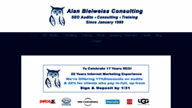 What Alanbleiweiss.com website looked like in 2017 (7 years ago)