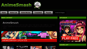 What Animesmash.net website looked like in 2017 (7 years ago)