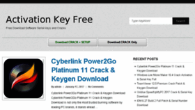 What Activationkeyfree.com website looked like in 2017 (7 years ago)