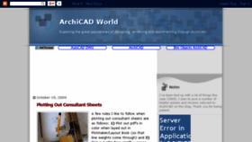 What Archicadworld.blogspot.com website looked like in 2017 (7 years ago)