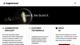What Augmentum.com website looked like in 2017 (7 years ago)