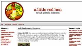What Alittleredhen.com website looked like in 2017 (7 years ago)
