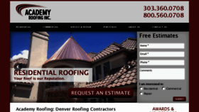 What Academyroofinginc.com website looked like in 2017 (7 years ago)