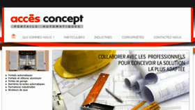 What Acces-concept.fr website looked like in 2017 (7 years ago)
