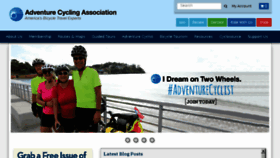 What Adventurecycling.com website looked like in 2017 (7 years ago)