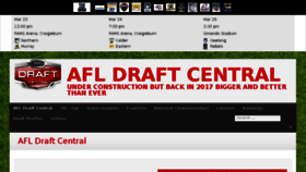 What Afldraftcentral.com.au website looked like in 2017 (7 years ago)