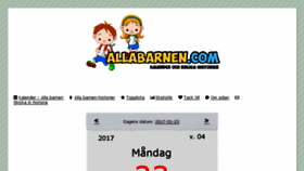 What Allabarnen.com website looked like in 2017 (7 years ago)