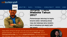 What Adisumaryadi.com website looked like in 2017 (7 years ago)