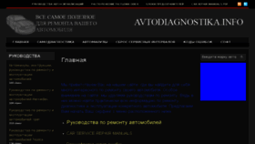 What Avtodiagnostika.info website looked like in 2017 (7 years ago)