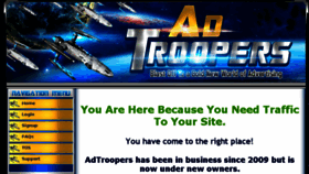 What Adtroopers.com website looked like in 2017 (7 years ago)