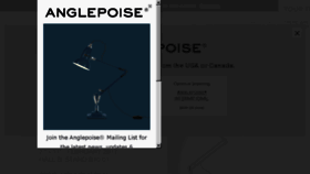 What Anglepoise.com website looked like in 2017 (7 years ago)
