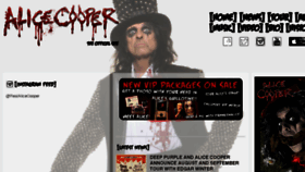 What Alicecooper.com website looked like in 2017 (7 years ago)