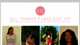 What Allthingsfabulous101.net website looked like in 2017 (7 years ago)