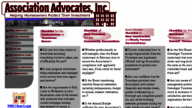 What Associationadvocatesinc.com website looked like in 2017 (7 years ago)