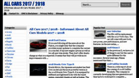 What Allcars2017.com website looked like in 2017 (7 years ago)