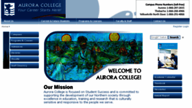 What Auroracollege.nt.ca website looked like in 2017 (7 years ago)