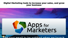 What Appsformarketers.com website looked like in 2017 (7 years ago)