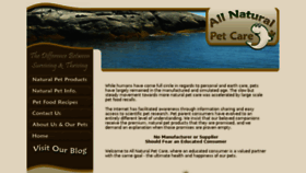 What Allnaturalpetcare.com website looked like in 2017 (7 years ago)
