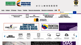 What Apps.migracioncolombia.gov.co website looked like in 2017 (7 years ago)