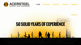 What Acersteel.net website looked like in 2017 (7 years ago)