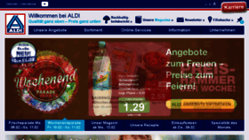What Aldi-nord.com website looked like in 2017 (7 years ago)