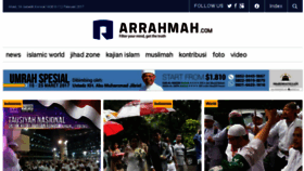 What Arrahmah.id website looked like in 2017 (7 years ago)