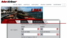 What Aviorairlines.com website looked like in 2017 (8 years ago)