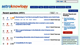 What Astroknowlogy.com website looked like in 2017 (7 years ago)