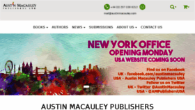 What Austinmacauley.com website looked like in 2017 (7 years ago)