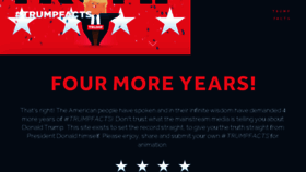 What Allthetrumpfacts.com website looked like in 2017 (7 years ago)