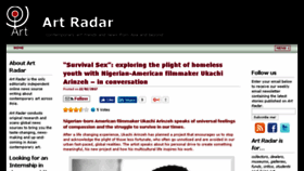 What Artradarjournal.com website looked like in 2017 (7 years ago)