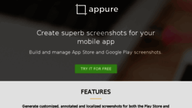 What Appure.io website looked like in 2017 (7 years ago)