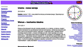 What Astrologia.pl website looked like in 2017 (7 years ago)