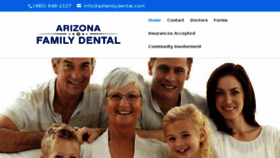 What Azfamilydental.com website looked like in 2017 (7 years ago)