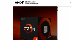 What Amd.com website looked like in 2017 (7 years ago)
