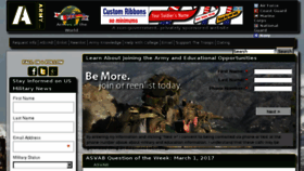 What Army.com website looked like in 2017 (7 years ago)