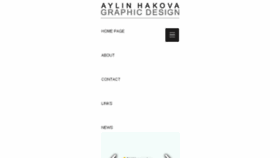 What Aylinhakova.com website looked like in 2017 (7 years ago)