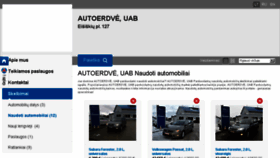 What Autoerdve.lt website looked like in 2017 (7 years ago)