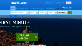 What Adrialand.cz website looked like in 2017 (7 years ago)