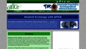 What Afice.org website looked like in 2017 (7 years ago)