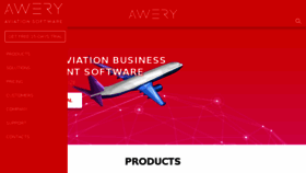 What Awery.aero website looked like in 2017 (7 years ago)